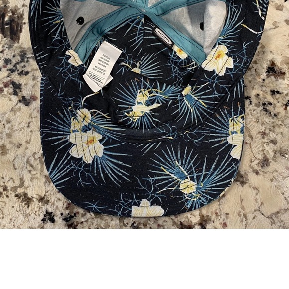 RARE Patagonia Black/Blue Floral Cap Funfarer SnapBack Adjustable Waves - Picture 6 of 7